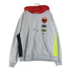 PUMA (プーマ) フロント刺繍プルオーバーパーカー 534118-01 グレー