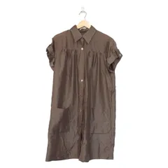 美品 Leilian 七分袖 ダークグリーン ひざ丈 ワンピース 9 Mサイズ 美品