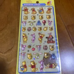 【新品未使用】くまのプーさん　ボンボンドロップシール　ディズニー　第一弾　初期