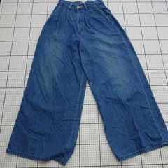 ◇ Θ サイズ Lee デニムワイドパンツ ブルー系 XS レディース E  【1508250034381】