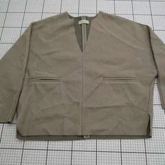 ◇ ⊇ サイズ SELECT MOCA ノーカラージャケット ベージュ系 Fサイズ レディース E  【1508250034282】