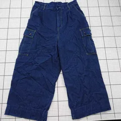 ◇ Θ サイズ MONO-MART デニムカーゴパンツ ネイビー系 Mサイズ メンズ E  【1508250034459】
