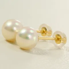 K18YG ピアス パール（真珠） 総重量約0.9g