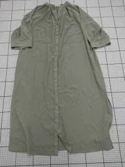 ◇ ワンピース サイズ Samansa Mos2 blue シャツワンピース グレージュ系 フリーサイズ  レディース E  【1508250036798】