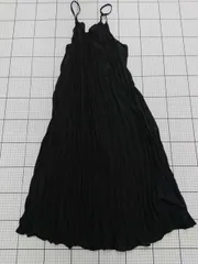 ◇ ワンピース サイズ Samansa Mos2 blue プリーツキャミワンピース ブラック系 フリーサイズ レディース E  【1508250037177】