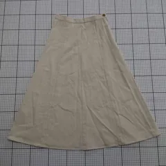 ◇ Θ ローラ・アシュレイ 可愛い系 膝下丈 台形 スカート サイズ36 ベージュ系 レディース E  【1508250044342】