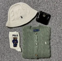 ポロラルフローレン ニットバケットハット