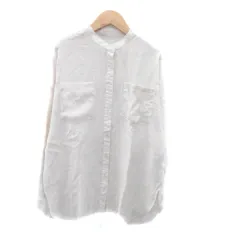 ページボーイ PAGE BOY シアーシャツ バンドカラー 長袖 無地 F グレー /HO35 ■MO