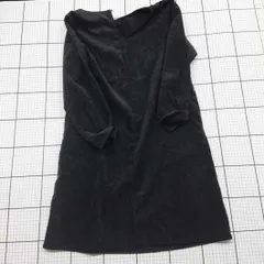 ◇ ⊇ chocol raffine robe コーデュロイワンピース ブラック系 Mサイズ レディース E  【1508260017893】