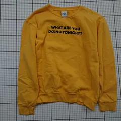 ◇ ⊇ ZARA スウェットシャツ イエロー系 Lサイズ レディース E  【1508260017862】