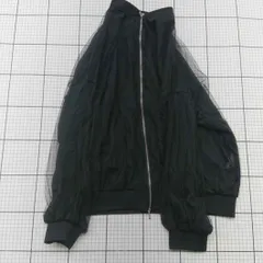 ◇ ⊂ CLASSICAL ELF シアーブルゾン ブラック系 Mサイズ レディース E  【1508260017794】