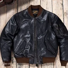 ★秋冬主役！アメリカン 茶芯 本革レザー MA-1 フライト レザージャケット 1.4mm S〜2XL ヴィンテージ S〜6XL 大きいサイズ★622