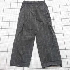 ◇ ⊇ URBAN RESEARCH ワイドパンツ グレー系チェック柄 Oneサイズ レディース E  【1508260018135】