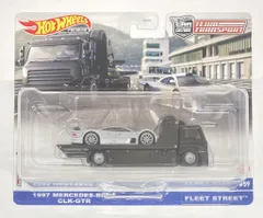 MATTEL TEAM TRANSPORT #59 HOTWHEELS 1997 MERCEDES-BENZ CLK-GTR/FLEET STREET #59
