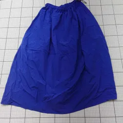 ◇ ⊂ SIMPLICITÉ ナイロン混フレアスカート ブルー系 M レディース E  【1508260019347】