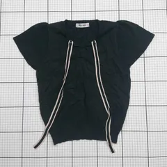 ◇ ⊂ MISCH MASCH リボン付き半袖ニット ブラック系 M レディース E 1508260022415  【1508260022415】