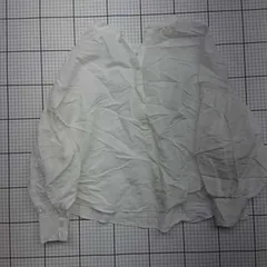 ◇ ⊂ nano・universe バンドカラーブラウス オフホワイト系 Fサイズ レディース E  【1508260024914】