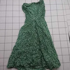 ◇ ⊂ SHIPS any ワンピース グリーン系フラワープリント Fサイズ レディース E  【1508260023245】