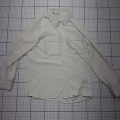 ◇ ⊇ ZARA ステッチデザインシャツ オフホワイト系 Mサイズ レディース E  【1508260023184】