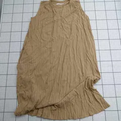 ◇ ⊂ Boujeloud シンプル ノースリーブ 膝下丈 ワンピース サイズ38 ブラウン系 レディース E  【1508260046459】