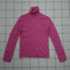 ◇ Θ UNIQLO ユニクロ 可愛い系 長袖 タートルネックニット サイズS ピンク系 レディース E  【1509100017660】