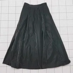 ◇ Θ 美品 グローブ シンプル系 ロング丈 フレアスカート スカート サイズM ブラック系 レディース E  【1509100017653】