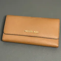 MICHAEL KORS マイケルコース 長財布 PVC ブラウン【T1 2-11】