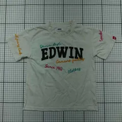 ◇ ⊂ EDWIN エドウィン 文字入り 半袖 半袖Tシャツ サイズ120 ホワイト系 キッズ 子供服 E  【1509100032700】