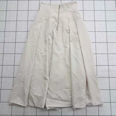 ◇ Θ プロポーションボディドレッシング シンプル系 膝下丈 台形 スカート サイズM ホワイト系 レディース E  【1509190008357】