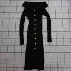 ◇ ⊇ STRIP CABARET シンプル系 長袖 膝下丈 ワンピース サイズ表記なし ブラック系 レディース E  【1509190008951】