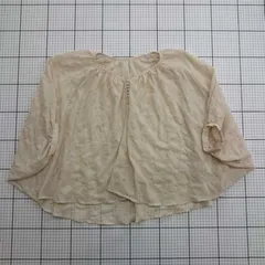 ◇ ⊂ JEANASIS ジーナシス 通気性良好 長袖 シャツブラウス サイズF ベージュ系 レディース E  【1509190008449】