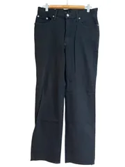 Z1570EDWIN エドウィン　インターナショナルベーシック　ストレートジーンズ　デニム　ブラック　レディース　サイズ33