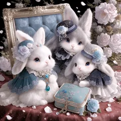 枚数限定パネル ④　ウサギちゃんパネル生地　ハンドメイド 2025年最新】パネル生地 うさぎの人気アイテム - メルカリ