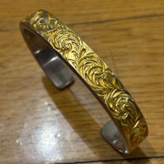 KEN KIKUCHI 太陽彫りバングル ENDイーグル 10mm幅【USED】Mサイズ