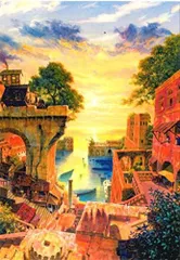 再利用 ジブリ美術館限定 ポストカード 「ホート・タウン」 ゲド戦記