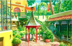 ジブリ美術館限定 ポストカード 吉田昇 「パティオ」