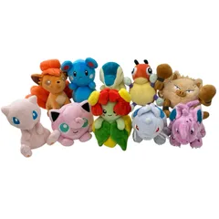 186001 現状品 Pokemon ポケモン ポケモンセンター　fit　ぬいぐるみ　 10点まとめ売り