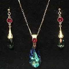 再利用 ジブリ美術館限定 ハウルの動く城 イメージアクセサリーセット ピアス＋ペンダントセット