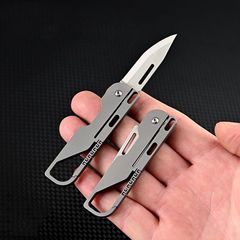 EDC チタンマルチツール スクレーパー 釘抜き こじ棒 栓抜き 草むしり 