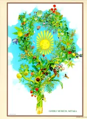 再利用 ジブリ美術館 ジグソーパズル 「天井フレスコ画」 1000ピース となりのトトロ、ナウシカ、天空の城ラピュタ