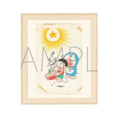 ドラえもん 複製原画 ポコニャン 藤子ミュージアム限定 クレヨンで
