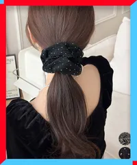 新品 シュシュ ラメ糸 ヘアゴム 韓国風 人気ヘアアレンジ まとめ髪 簡単 プレゼント 小物 【 送料無料 】