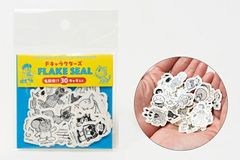 도라에몽 F 캐릭터즈 FLAKE SEAL(나와키역!?30 캐릭터들이) 후지코·F·후지오 뮤지엄 한정