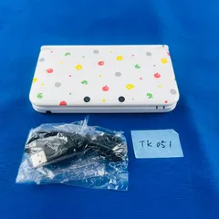 ◇TK051【限定モデル】Nintendo 3DSLL とびだせどうぶつの森 仕様 本体 コード付き ホワイト 任天堂 ニンテンドー DS 3DS  携帯型ゲーム機 どうぶつの森 コラボ商品 限定カラー オリジナルデザイン オリジナルカラー