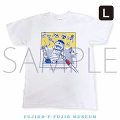 도라에몽 T셔츠 F캐릭터즈 L사이즈 후지코·F·후지오 뮤지엄 한정