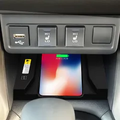 送料無料 トヨタ カローラクロス 専用 ワイヤレス充電パネル 1P ブラック 内装 ドレスアップ 改装用パーツZX01