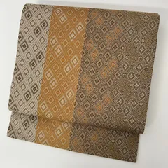 9-250 名古屋帯 九寸 美品 正絹 着物 名古屋仕立て 紬 楽天市場】《ポイント3倍》名古屋帯 正絹 西陣 九寸 仕立て