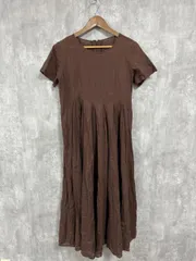 JOURNAL STANDARD ジャーナルスタンダード 半袖 フレア ロング ワンピース 茶 ■◆ レディース