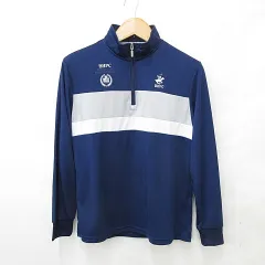 ビバリーヒルズ ポロクラブ BEVERLY HILLS POLO CLUB シャツ ゴルフ スポーツウェア 長袖 ハーフジップ ハイネック 紺 グレー 白 ネイビー ホワイト M