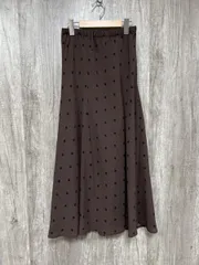 URBAN RESEARCH アーバンリサーチ ドット柄 マーメイド スカート size38/茶 ■◆ レディース